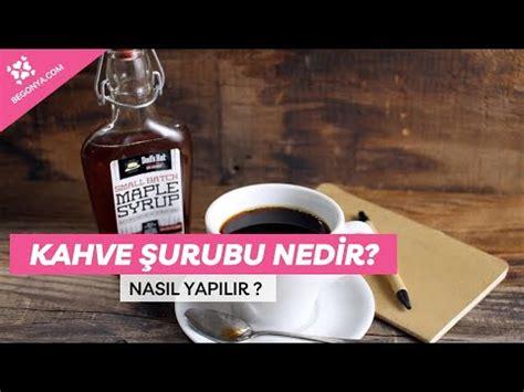 Kahve şurubu nasıl kullanılır