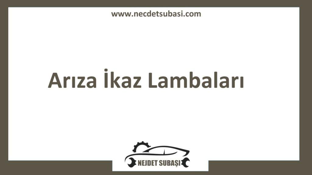 Courier Arıza Lambası